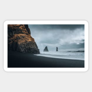 Black Sand Beach Sticker